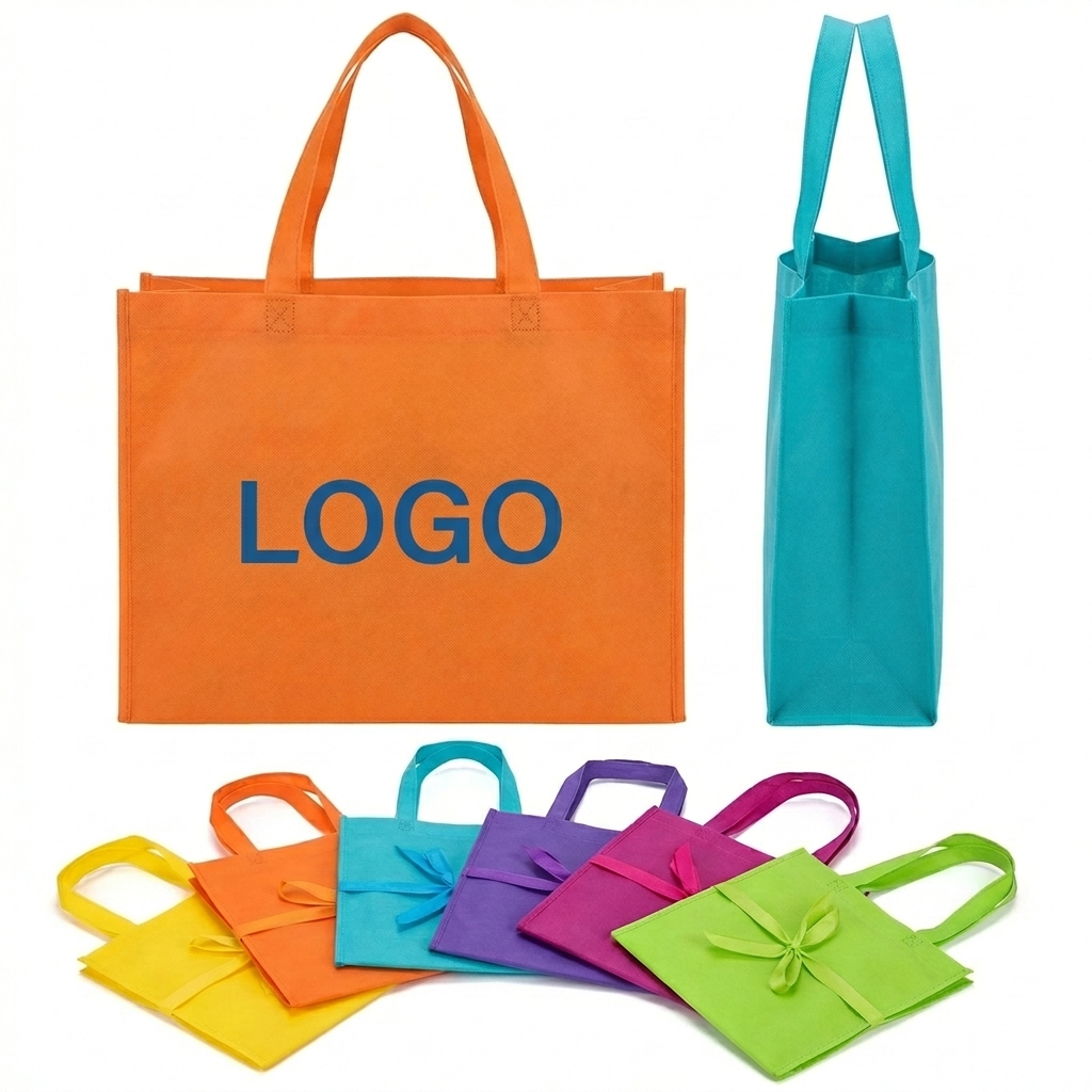 Foldable Non-Woven Grocery Shopping Tote Bag