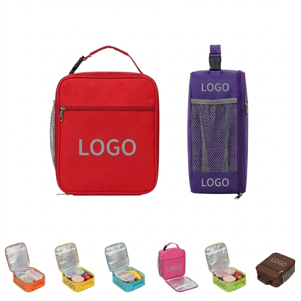 Insulated 600D Oxford Fabric Lunch Tote Bag with Thermal Lining & Waterproof Interior