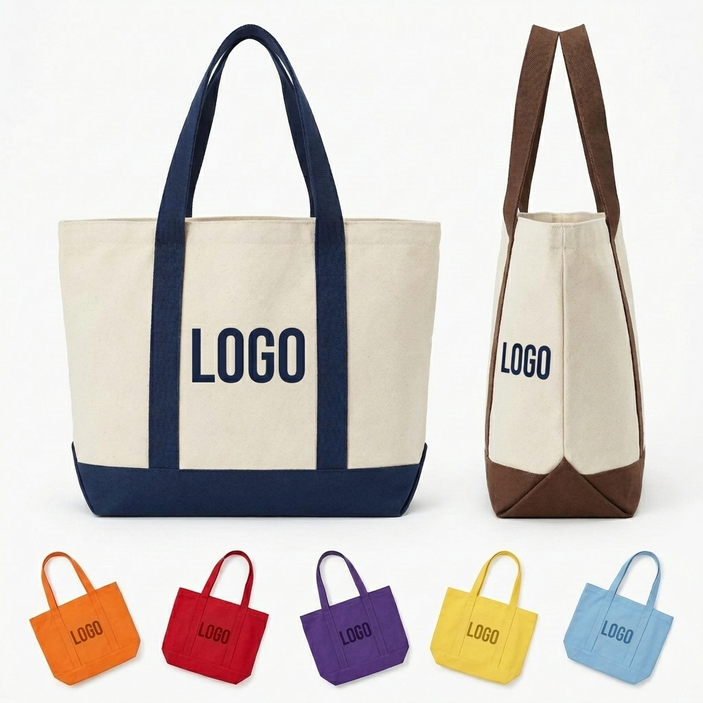 Durable Poly-Cotton Blend Everyday Carry Tote Bag