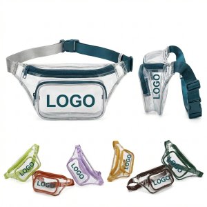 Clear PVC Waterproof Athletic Waist Pack for Sports & Events